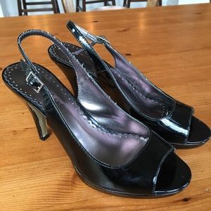 Black 2.5 inch heels